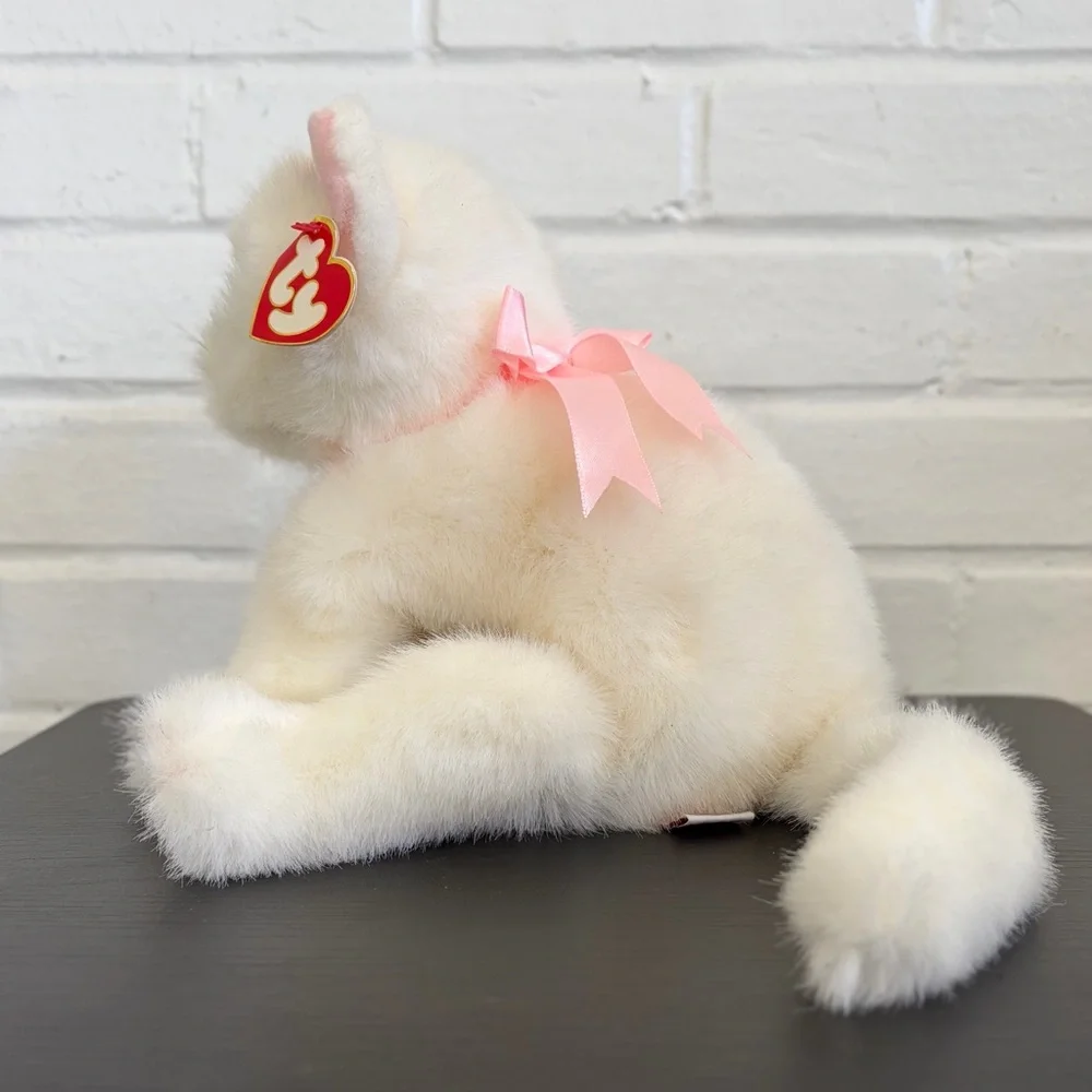 TY Retired 1996 Beanie Baby White Cat “Crystal” NWT 🎀 - Picture 4 of 8